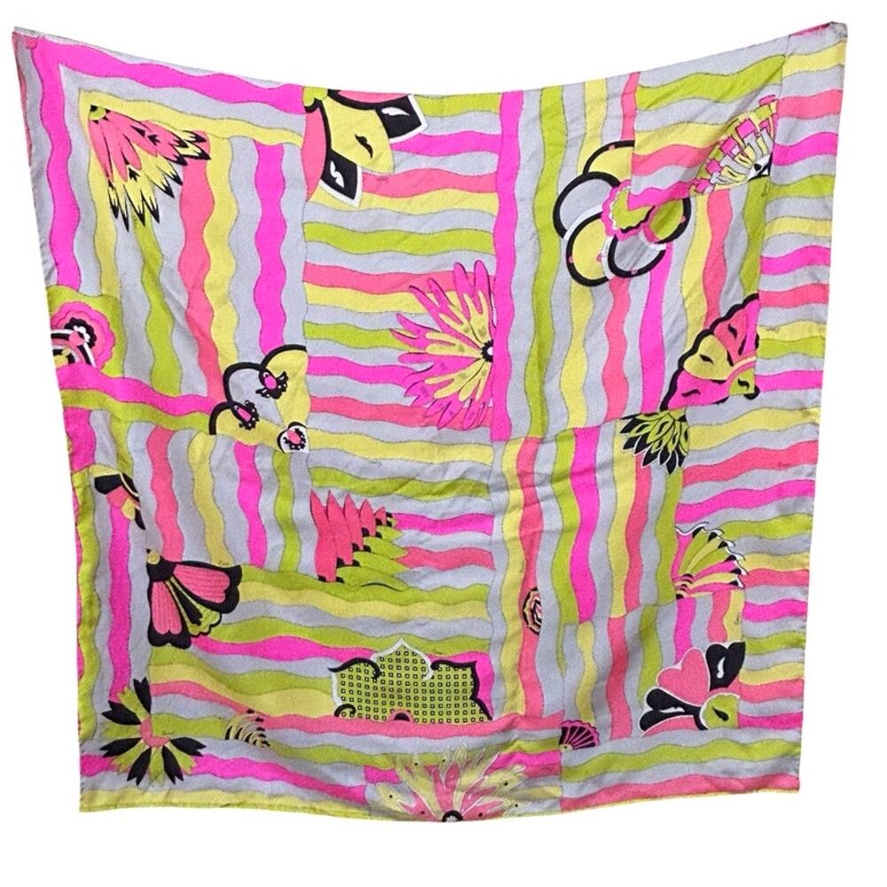 Vintage 1960s/1970s Averardo Bessi Silk Scarf Italian made